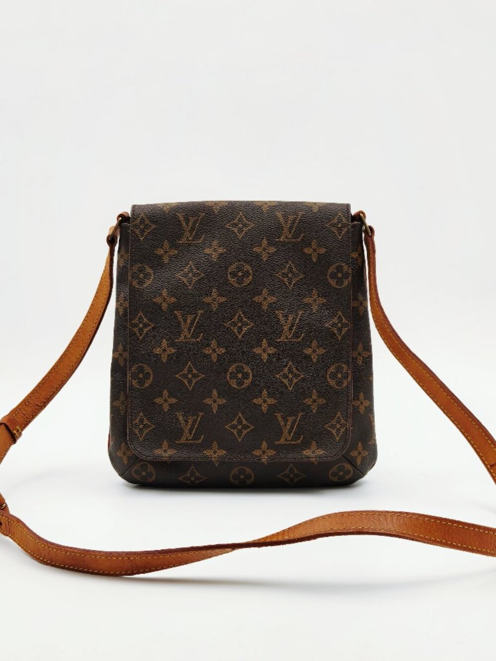 Louis Vuitton Monogram Musette Salsa Crossbody Shoulder Bag Brown LV